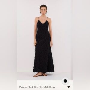 DISSH Paloma Black Bias Slip Dress